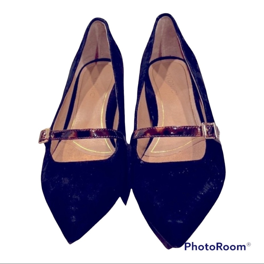 Vionic Minnie Tortoise Black Kitten Heels Sz 8
